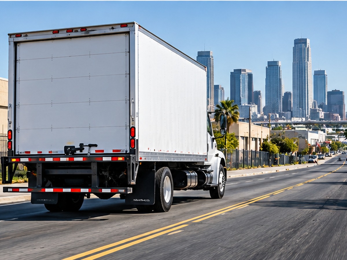 Commercial box truck transportation